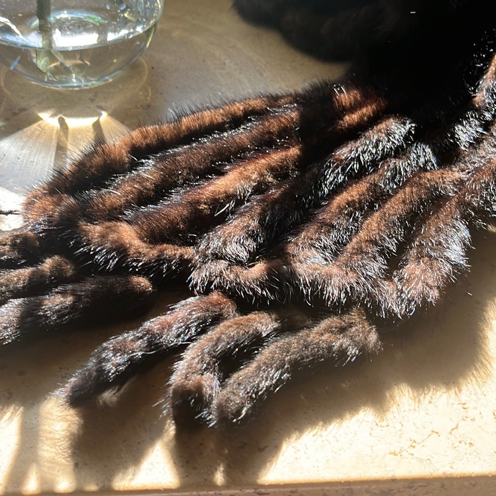 Mink scarf